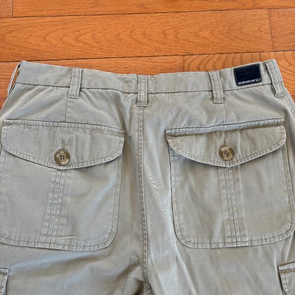 VTG 90s Y2K Quiksilver Baggy Cargo Pants Carpenter Grunge Skate Mens 36 x 32 - Picture 3 of 6